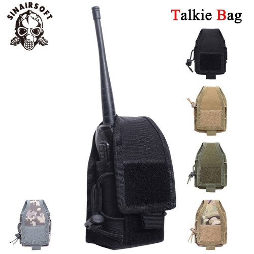 SINAIRSOFT Radio Walkie Talkie Holder Bag Molle Pouch Tactical Edc Pendant Magazine Pouch Pocket 1000D Hunting Bag Sports
