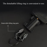 SINAIRSOFT Tactical Retractable Metal Steel Key Ring Chain Nylon Rope Belt Clip Keychain