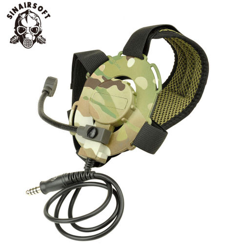 SINAIRSOFT Z TAC Tactical Bowman EVO III Doulbe Side Headset L/R Dual Side MIC Config Z029