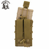 SINAIRSOFT Tactical Rifle Pistol Magazine Pouch Mag Carrier Double Layer Open Top MOLLE Bag