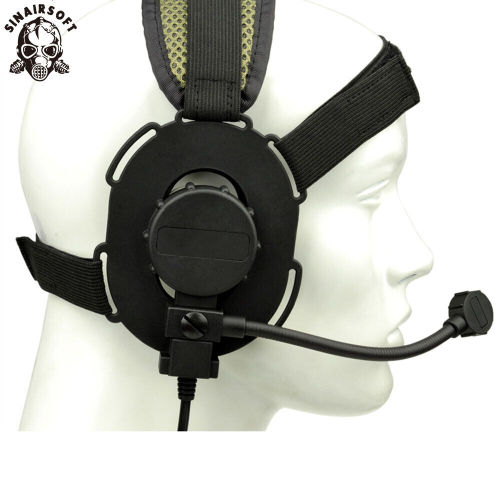 SINAIRSOFT Z TAC Tactical Bowman EVO III Doulbe Side Headset L/R Dual Side MIC Config Z029