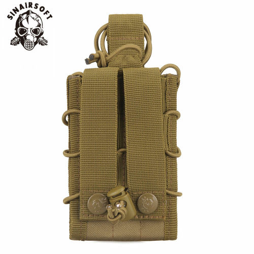 SINAIRSOFT Tactical Rifle Pistol Magazine Pouch Mag Carrier Double Layer Open Top MOLLE Bag