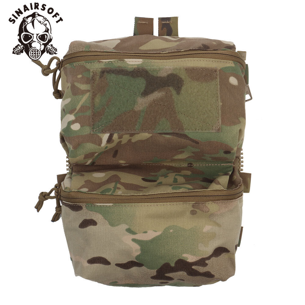 SINAIRSOFT Tactical Back Panel Double Pouch For FCPC V5 Plate 