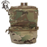 SINAIRSOFT Tactical Back Panel Double Pouch For FCPC V5 Plate Carrier Vest Zipper GP Bag
