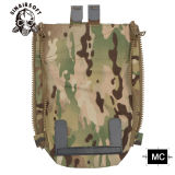 SINAIRSOFT Tactical Zip-on Back Panel Pouch Plate Carrier Hydration Back Bag For PC V5 Vest