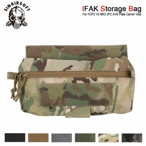 SINAIRSOFT Tactical Abdominal Dump Drop Pouch IFAK EDC Storage Bag Carrying for Chest Rig