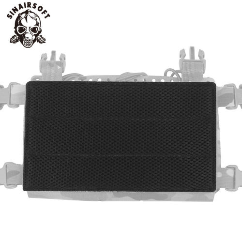 SINAIRSOFT Tactical Breathable Magic Loop Sticker D3CRM Chest Rig Mesh Pad Vest Cushion Pad