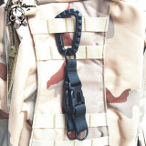 SINAIRSOFT Tactical Backpack Lock Carabiner Latch Strap Outdoor Hunting Camp Webbing Buckle