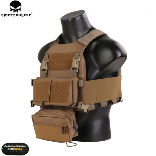 EMERSONGEAR Tactical FCS Slicker Plate Carrier Sack Pouch Micro Fight Chassis Vest