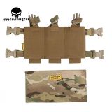 EMERSONGEAR Tactical LV Placard 5.56 Triple Magazine Pouch Panel For Chest Rig Vest