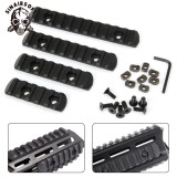 SINAIRSOFT M-Lok Rail Section 5 7 9 11 Slot Polymer Picatinny Weaver Rail M-LOK Rail 4 Pcs