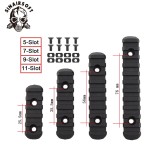 SINAIRSOFT M-Lok Rail Section 5 7 9 11 Slot Polymer Picatinny Rail M-LOK Rail 4 Pcs