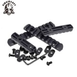 SINAIRSOFT M-Lok Rail Section 5 7 9 11 Slot Polymer Picatinny Weaver Rail M-LOK Rail 4 Pcs