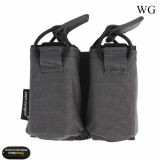 EMERSONGEAR Tactical Molle Double Magzine 9mm Pistol Mag Pouch For SS Vest Open Top