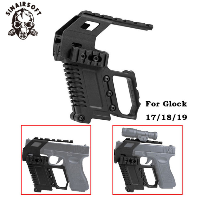 SINAIRSOFT Glock Tactical Series Guide Rail Base Quick Load Device (For G17 , G18 , G19) Quick Suspension Replacement