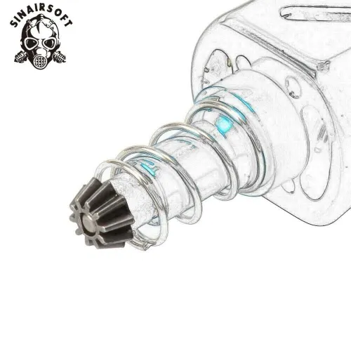 SINAIRSOFT Tactical Steel Metal D Hole Type pinion Gear for Airsoft AEG Motor Accessory