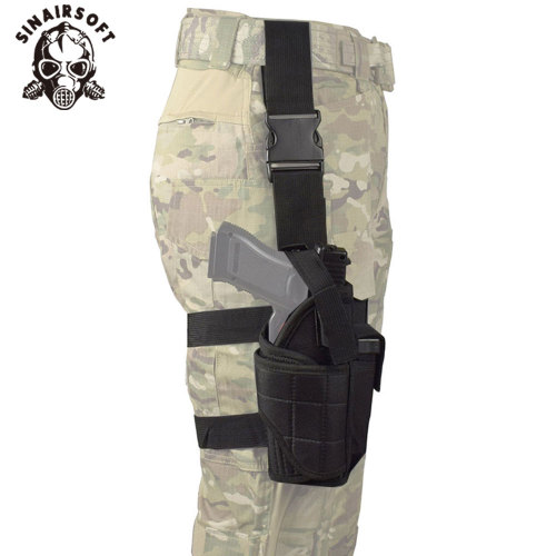 SINAIRSOFT Tactical Universal Pistol Gun Drop Leg Thigh Holster Pouch Airsoft Hunting Bag