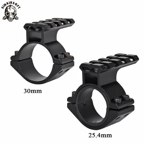 SINAIRSOFT Tactical Scope Barrel Mount 25 mm & 30mm Ring Adapter 20mm Weaver Picatinny Rail