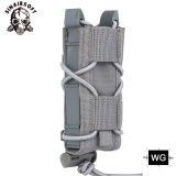 SINAIRSOFT Tactical Molle 9mm Pistol Mag Pouch Single Magazine Bag Flashlight Torch Holder