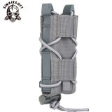 SINAIRSOFT Tactical Molle 9mm Pistol Mag Pouch Single Magazine Bag Flashlight Torch Holder