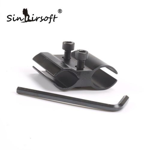  SINAIRSOFT 1pc Rifle Long Gun Barrel Mount Laser Torch Scope Flashlight Pipe Clamp Adapter