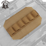 SINAIRSOFT Tactical Loop Panel Pouch 6 Rounds Shot Gun Shell Holder Ammo Cartridge Holster