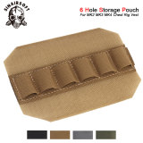 SINAIRSOFT Tactical Loop Panel Pouch 6 Rounds Shot Gun Shell Holder Ammo Cartridge Holster
