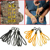 SINAIRSOFT Tactical KD ASP Style Tri-Fold Constraint Band Disposable Plastic Cable Tie Strap Yellow BK Decorative Handcuffs Belt (3PCS/set)
