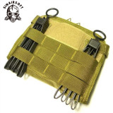 SINAIRSOFT Tactical KD ASP Style Tri-Fold Constraint Band Disposable Plastic Cable Tie Strap Yellow BK Decorative Handcuffs Belt (3PCS/set)
