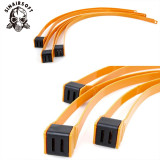 SINAIRSOFT Tactical KD ASP Style Tri-Fold Constraint Band Disposable Plastic Cable Tie Strap Yellow BK Decorative Handcuffs Belt (3PCS/set)