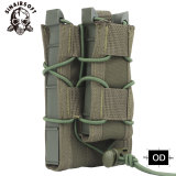 SINAIRSOFT Tactical Molle Double Magazine Pouch Rifle Pistol Mag Pouchs 2-Layer Holder 9mm/5.56mm Belt Fast Attach Carrier Magazine Set