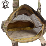 SINAIRSOFT Large Capacity Camo Mesh Tote Outdoor Handbag Foldable Eco friendly Hiking Camping Storage Bag