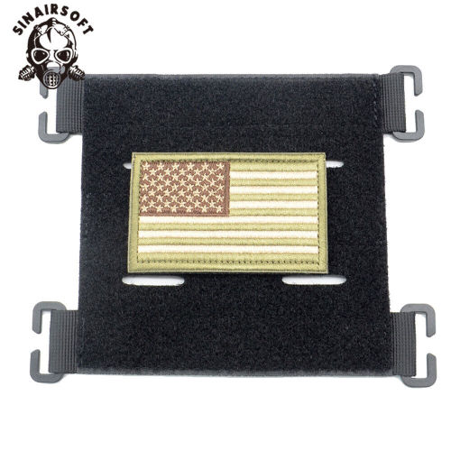  SINAIRSOFT Tactical Vest Patch Molle Adapter Panel Hook&Loop Converter ID Badge DIY Patch