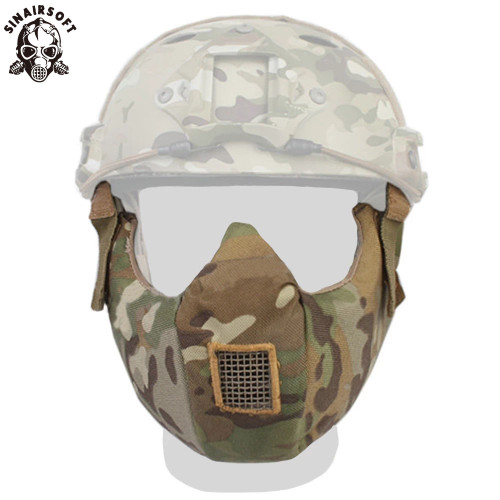 SINAIRSOFT Tactical Half Face Protective Mask Wargame Airsoft Paitball Mask Plastic Mask Tactical Half Face Mask