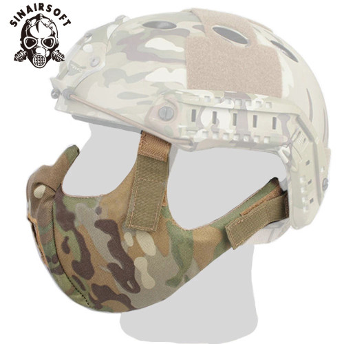 SINAIRSOFT Tactical Half Face Protective Mask Wargame Airsoft Paitball Mask Plastic Mask Tactical Half Face Mask