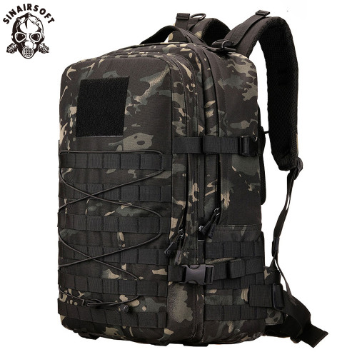 SINAIRSOFT 45L Nylon Tactical Backpack  Outdoor Rucksack Camping Tactical Backpack Hiking Sports Molle Pack Climbing Bags