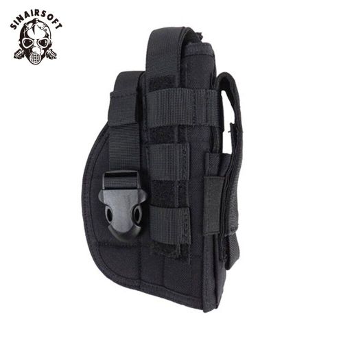 SINAIRSOFT Tactical Molle Pistol Handgun Holster Waist Belt Military Gun Bag Magazine Pouch