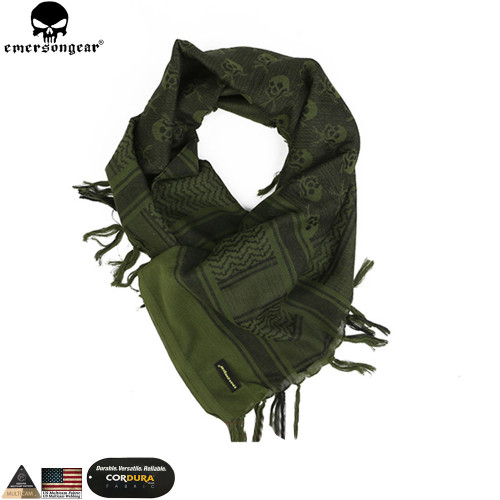 EMERSONGEAR Outdoor Hiking Scarves Military Arab Tactical Desert Scarf Army Shemagh With Tassel