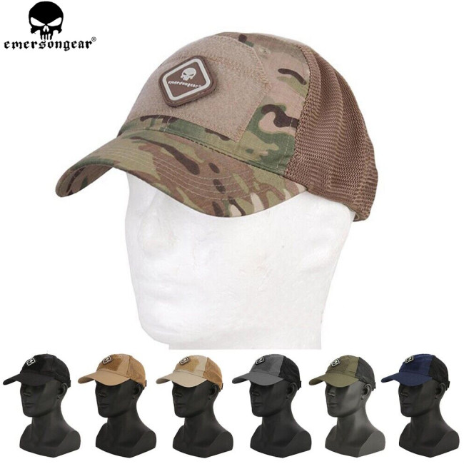 EMERSONGEAR Tactical Camouflage Mesh Baseball Cap Outdoor Sports Hiking Hat Fishing Sun Hat