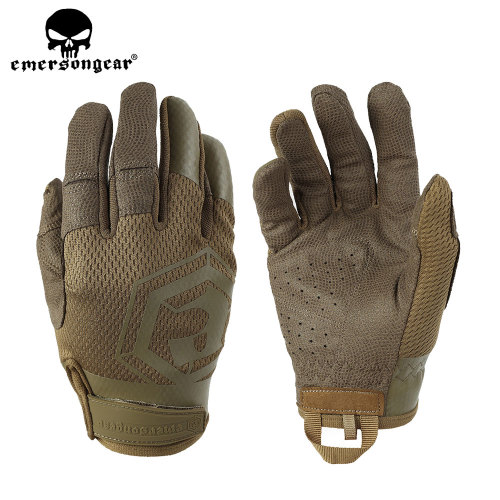 EMERSONGEAR  Light Tactical Full Finger Men Gloves Touch Screen Airsoft Outdoor Climbing Riding Army Combat Breathable Gloves