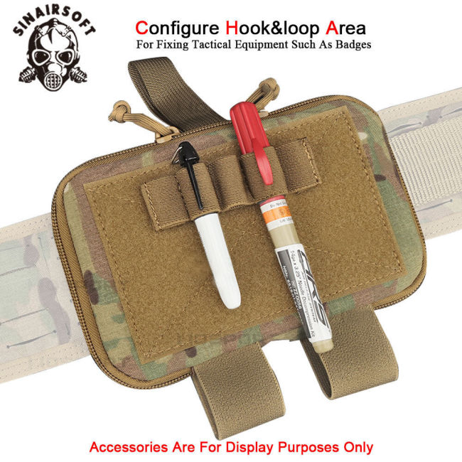 SINAIRSOFT Tactical Medic Pouch IFAK First Aid Survival Kit Trauma Bag Laser-cut Belt Pack