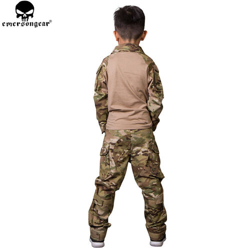 EMERSONGEAR Tactical G3 BDU Child Assault Uniform Kids Shirt & Pants Suit Set 6Y-14Y