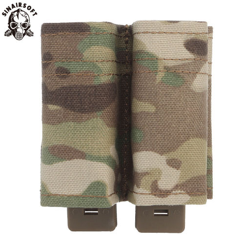 SINAIRSOFT Tactical FAST 9mm Double Mag Pouch Magazine Carrier Holder MOLLE Airsoft Pouches