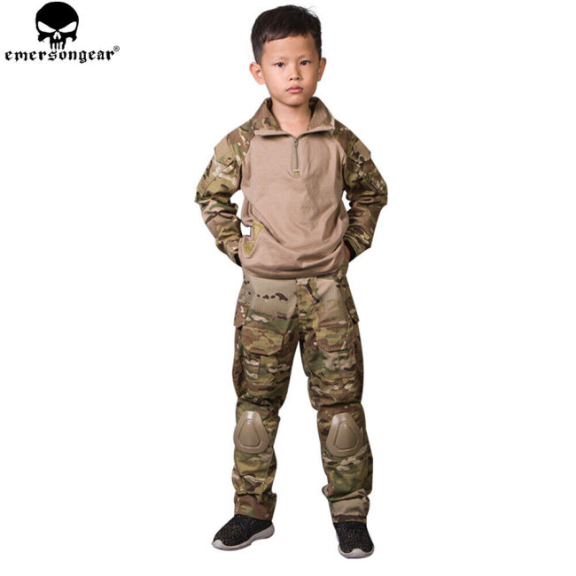 EMERSONGEAR Tactical G3 BDU Child Assault Uniform Kids Shirt & Pants Suit Set 6Y-14Y