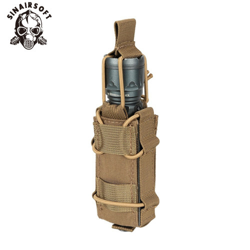 SINAIRSOFT Single Pistol Pouch Tactical Magazine Pouches Flashlight Holder Magazine for Glock19 M1911 Magazines