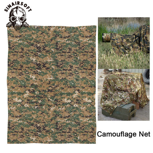 SINAIRSOFT Camo Burlap Camouflage Net Mesh for Hunting Sunshade Camping Concealment Outdoor
