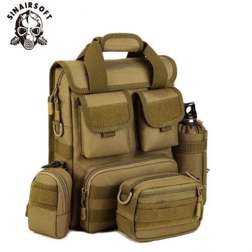 SINAIRSOFT Mens Tactical Shoulder Messenger Bags Molle Multifunctional Tote Hiking Handbag