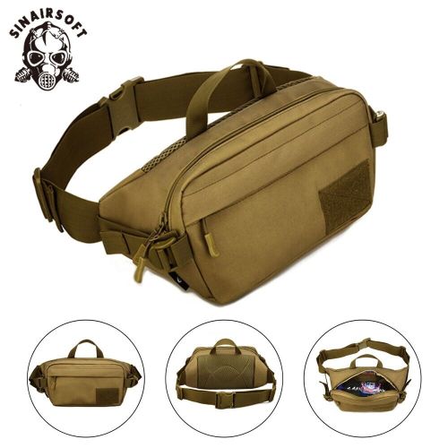 SINAIRSOFT Outdoor Tactical Waist Bag Bum Fanny Pack Hiking Climbing Chest Pouch Handbag
