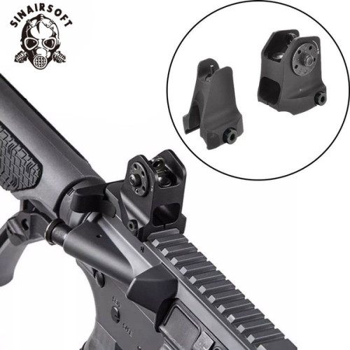 SINAIRSOFT AR15 Fixed Front Rear Iron Sight Combo Set Windage Adjustment Knob A1 Windage Adjustment Knob And Standard A2 Design