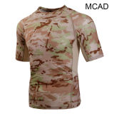 SINAIRSOFT Tactical Short Sleeve Camo Tops Combat T-Shirt Breathable Mens Shirts Training
